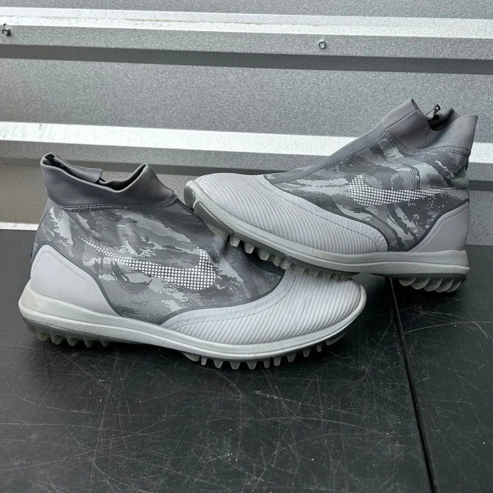 Nike Lunar Control Vapor 2 Golf Shoes Mens Grey Camo‎ Waterproof 923962-003